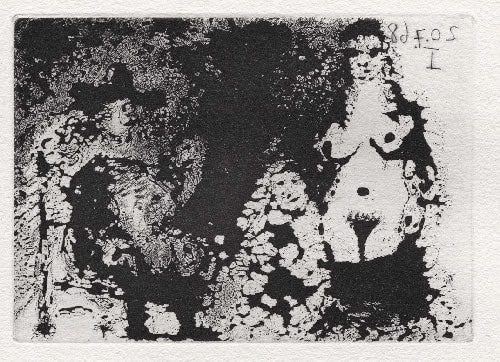 Pablo Picasso Homme a la Pipe Assis, Maja et Celestine (Cramer 149; Published By Fequet et Baudier, Paris) 1971