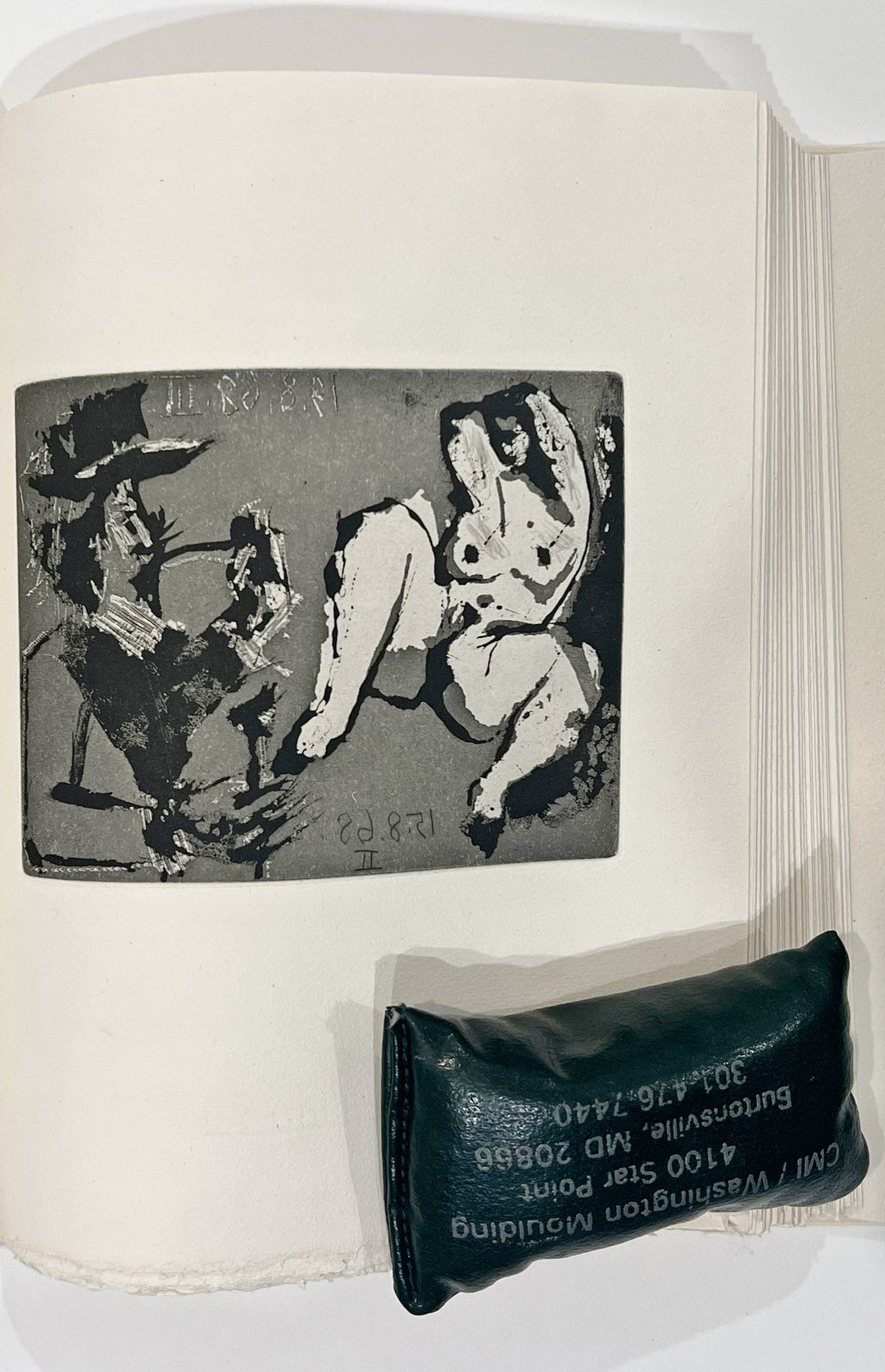 Pablo Picasso Homme a la Pipe et a la Canne et Jeune Femme Nue (Cramer 149;  Published By Fequet et Baudier, Paris) 1971 – Georgetown Frame Shoppe