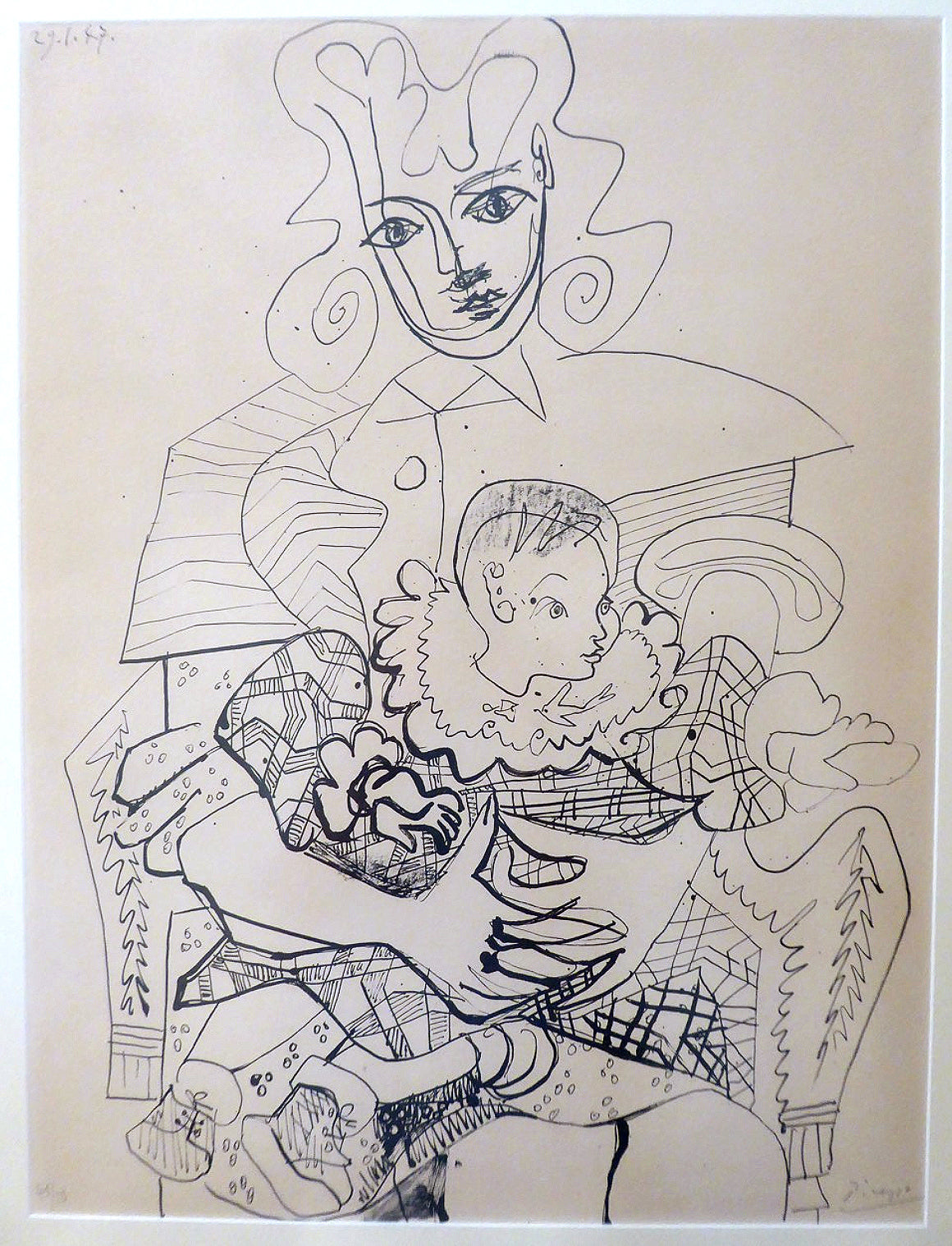 Pablo Picasso Ines et son enfant (Ines and her Son)