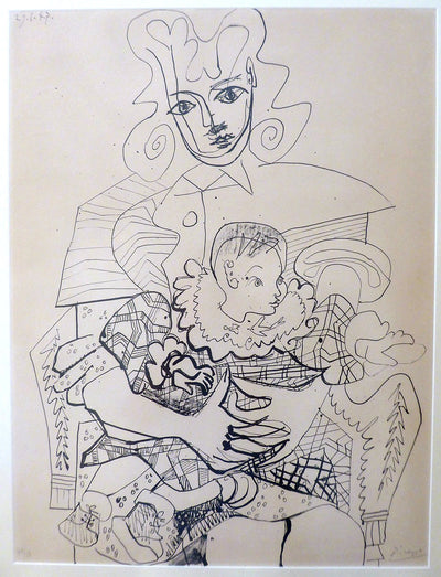 Pablo Picasso Ines et son enfant (Ines and her Son)
