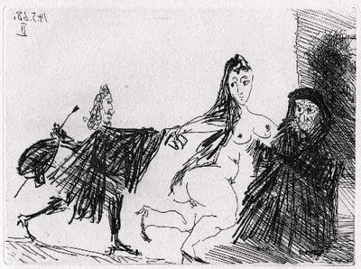 Pablo Picasso La Celestine en Action: Le Pigeon (Cramer 149; Published By Fequet et Baudier, Paris) 1971