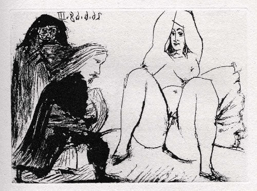 Pablo Picasso La Celestine, sa Protegee, et un Jeune Gentilhomme (Cramer 149; Published By Fequet et Baudier, Paris) 1971