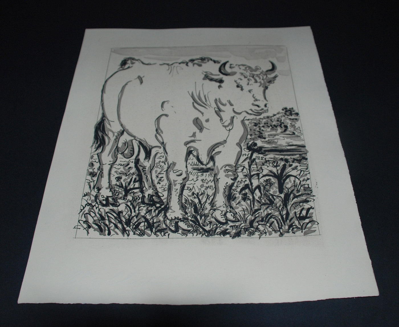 Pablo Picasso Le Boeuf (The Ox) (Bloch 330, Cramer No. 37) 1942