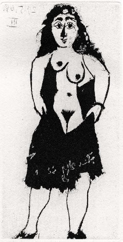 Pablo Picasso Maja a la Robe Courte (Cramer 149; Published By Fequet et Baudier, Paris) 1971