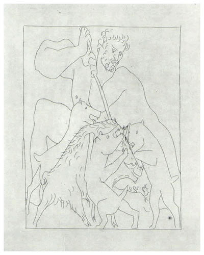 Pablo Picasso Meleagre tue le Sanglier de Calydon (Cramer 19, Bloch 114, Baer 158) 1931