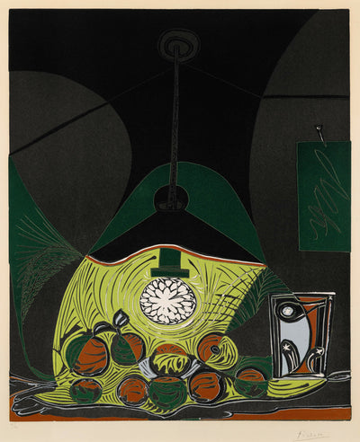 Pablo Picasso Nature Morte Sous La Lampe (Bloch 1102, Baer 1313, Kramer 97) 1962