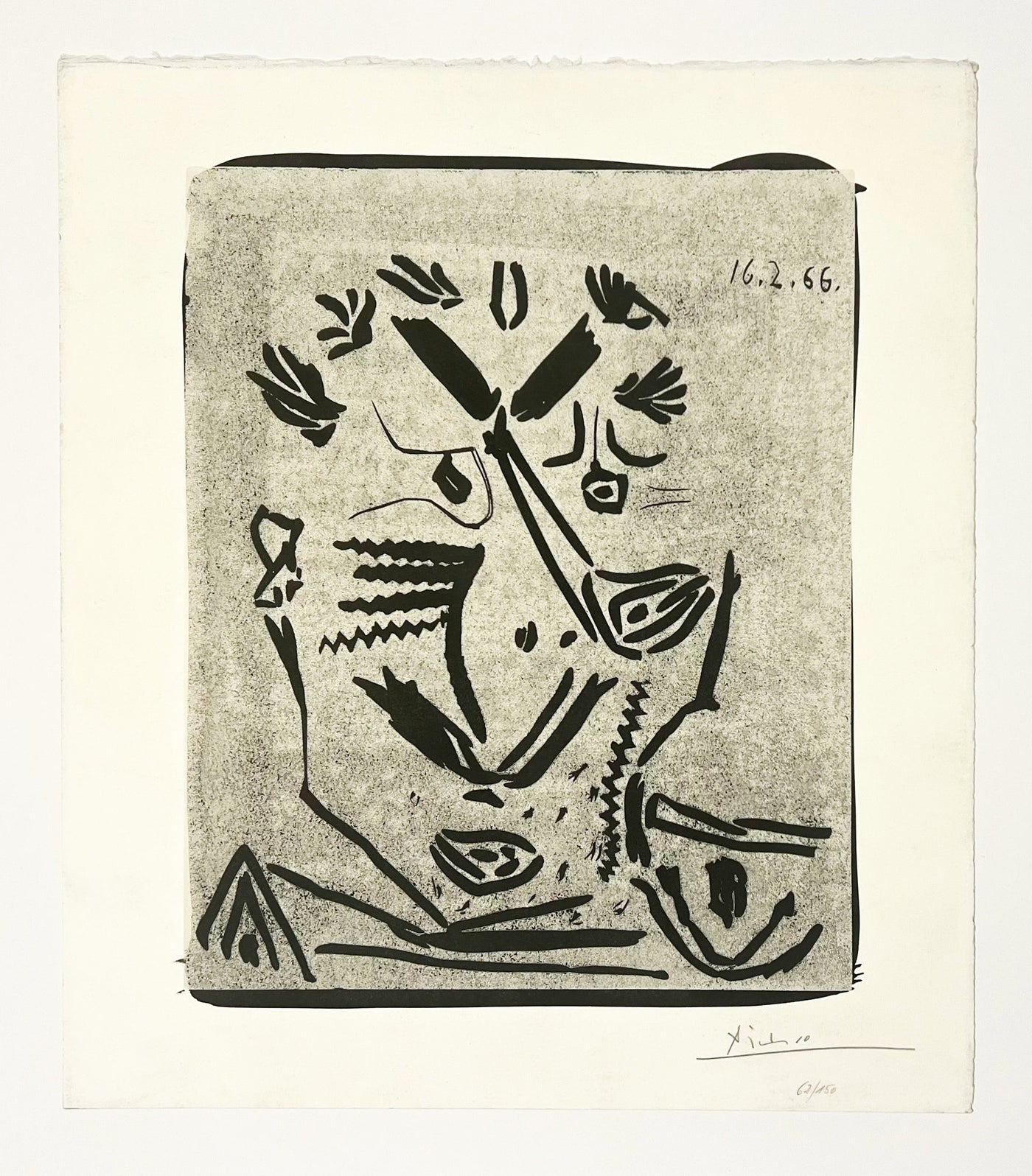 Pablo Picasso Notre Dame de Vie (Portrait d'Homme) (Bloch 1230, Baer 1848) 1966