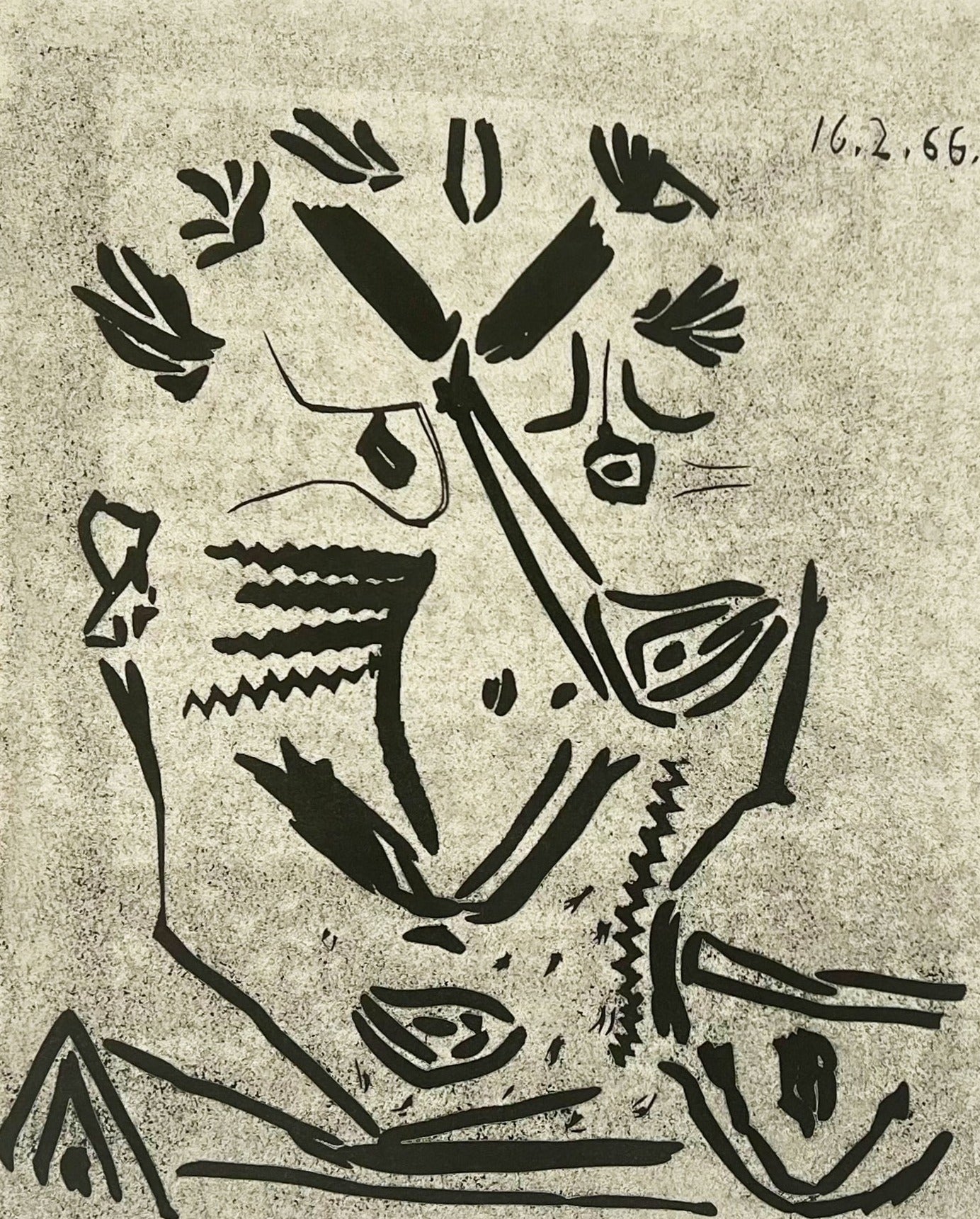 Pablo Picasso Notre Dame de Vie (Portrait d'Homme) (Bloch 1230, Baer 1848) 1966