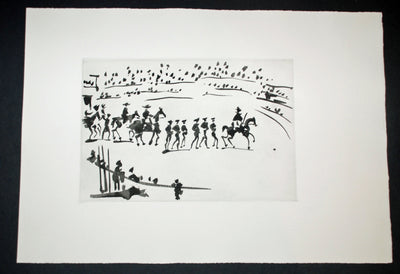 Pablo Picasso Paseo de Cuadrillas (Ride of the Bullfighting Teams) (Cramer no. 100) 1959