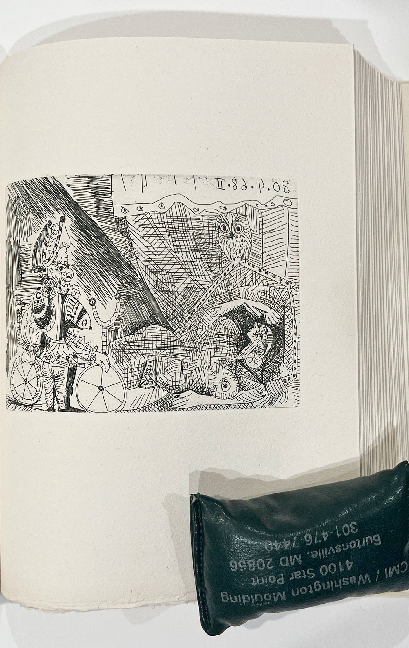 Pablo Picasso Polichinelle avec une Bicyclette d'Acrobate (Cramer 149; Published By Fequet et Baudier, Paris) 1971