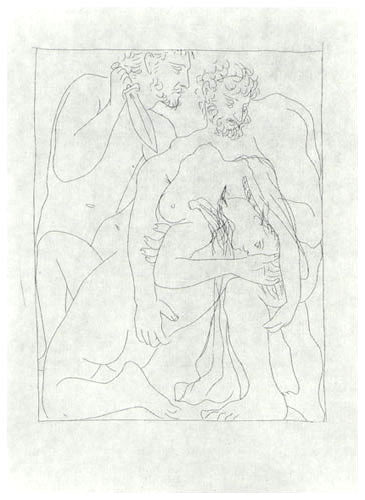 Pablo Picasso Polyxene, Fille de Priam, est Egorgee sur la Tombe d'Achille (Cramer 19) 1931