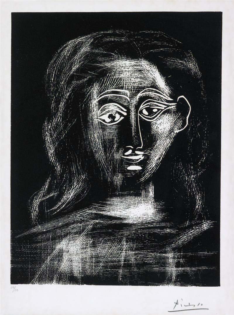Pablo Picasso Portrait of a Woman (Bloch 1091) 1962