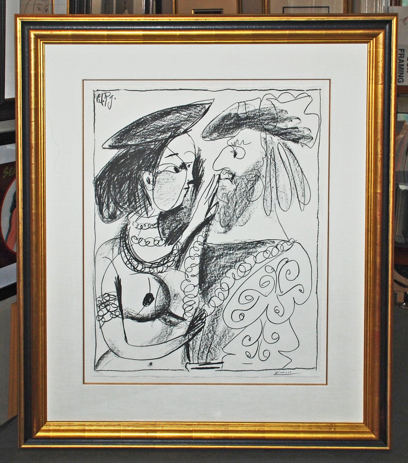 Pablo Picasso Seigneur Et Fille (Bloch 870, Mourlot 318) 1959