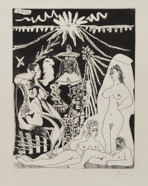 Pablo Picasso Series 347 (Bloch 1498) 1968