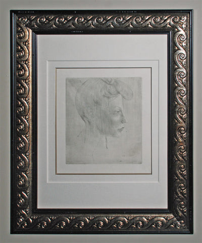 Pablo Picasso Tete de Femme, de Profil (Bloch 6) 1905