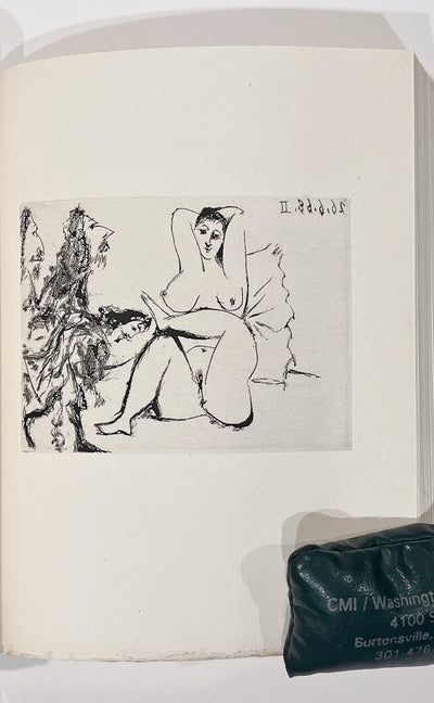 Pablo Picasso Trois 'Mousquetaires' Saluant une Femme au Lit (Cramer 149; Published By Fequet et Baudier, Paris) 1971