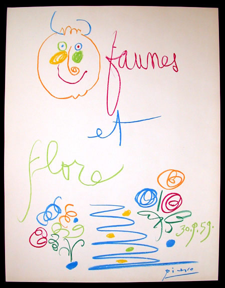 Pablo Picasso (after) Faunes et Flore d'Antibes 1960