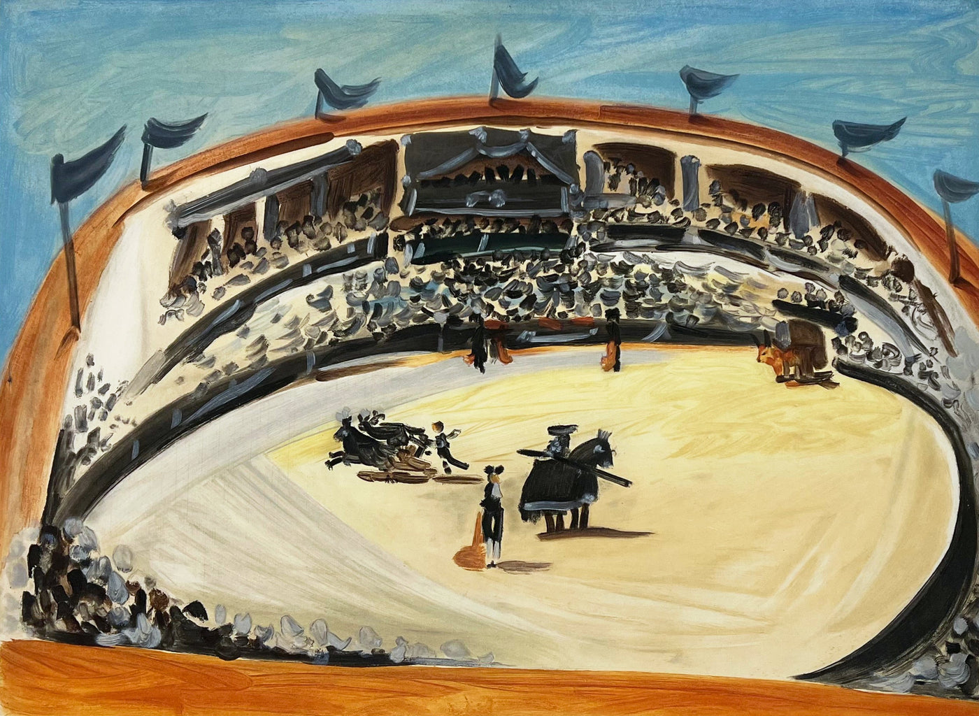 CPA Bullfighting - Nimes - Les Arenes un Jour de Corrida CPA Bullfighting - Nimes - Les Arenes un Jour de Corrida