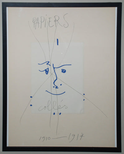 Pablo Picasso (after) Papiers Colles 1910-1914 (frontispiece) (Cramer 137) 1966