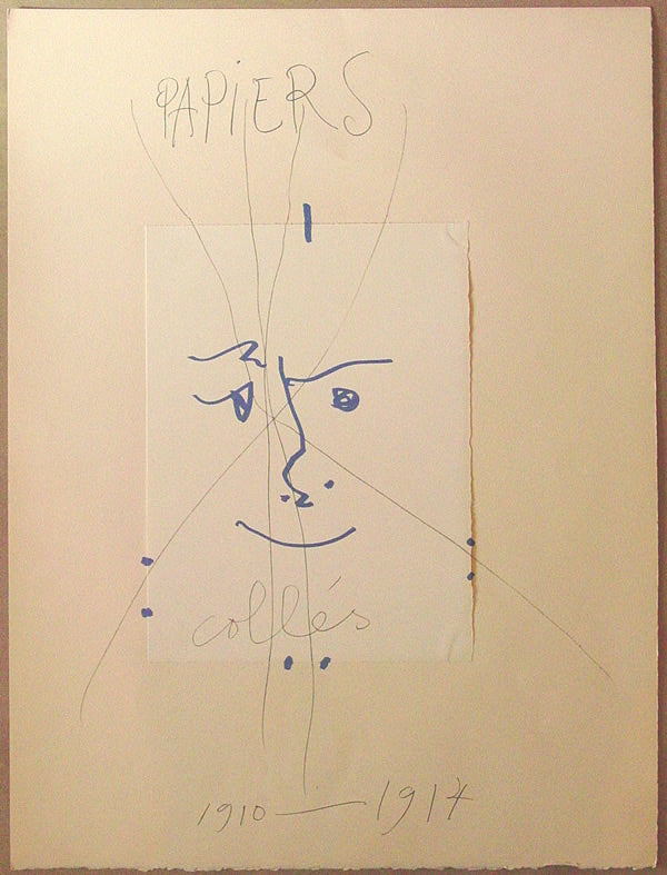 Pablo Picasso (after) Papiers Colles 1910-1914 (frontispiece) (Cramer 137) 1966