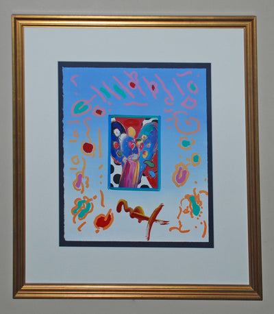 Peter Max Angel with Heart Collage, Version II 1998