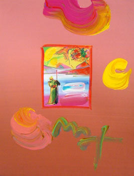 Peter Max Promised Land Pink 2000