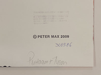 Peter Max Vase of Flowers 2009