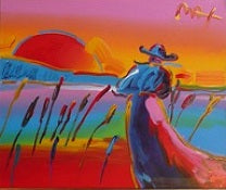 Peter Max Walking in Reeds, Version III 2002 – Georgetown Frame Shoppe