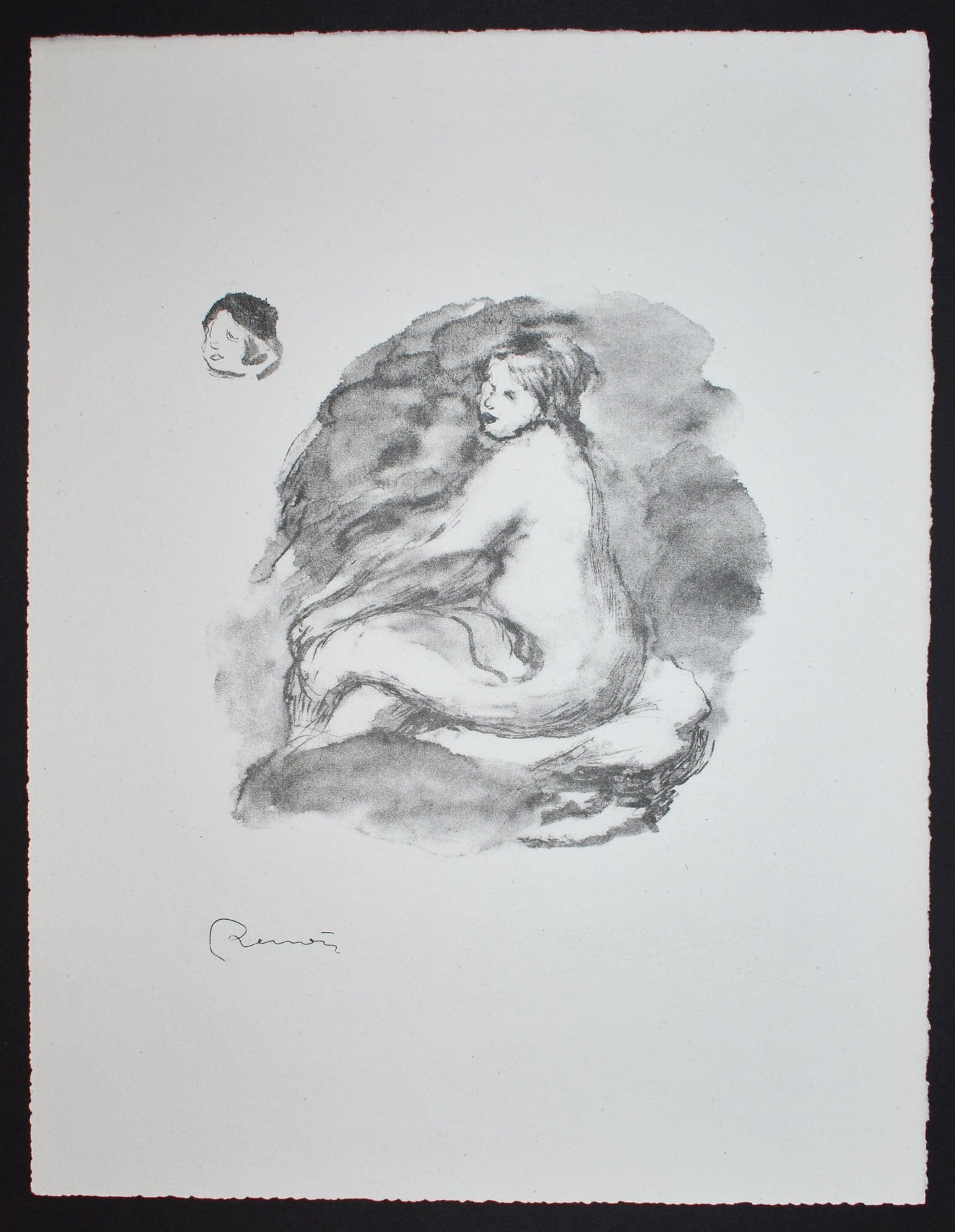 Pierre-Auguste Renoir Etude de Femme Nue, Assise (Variante) (Delteil 43) 1919