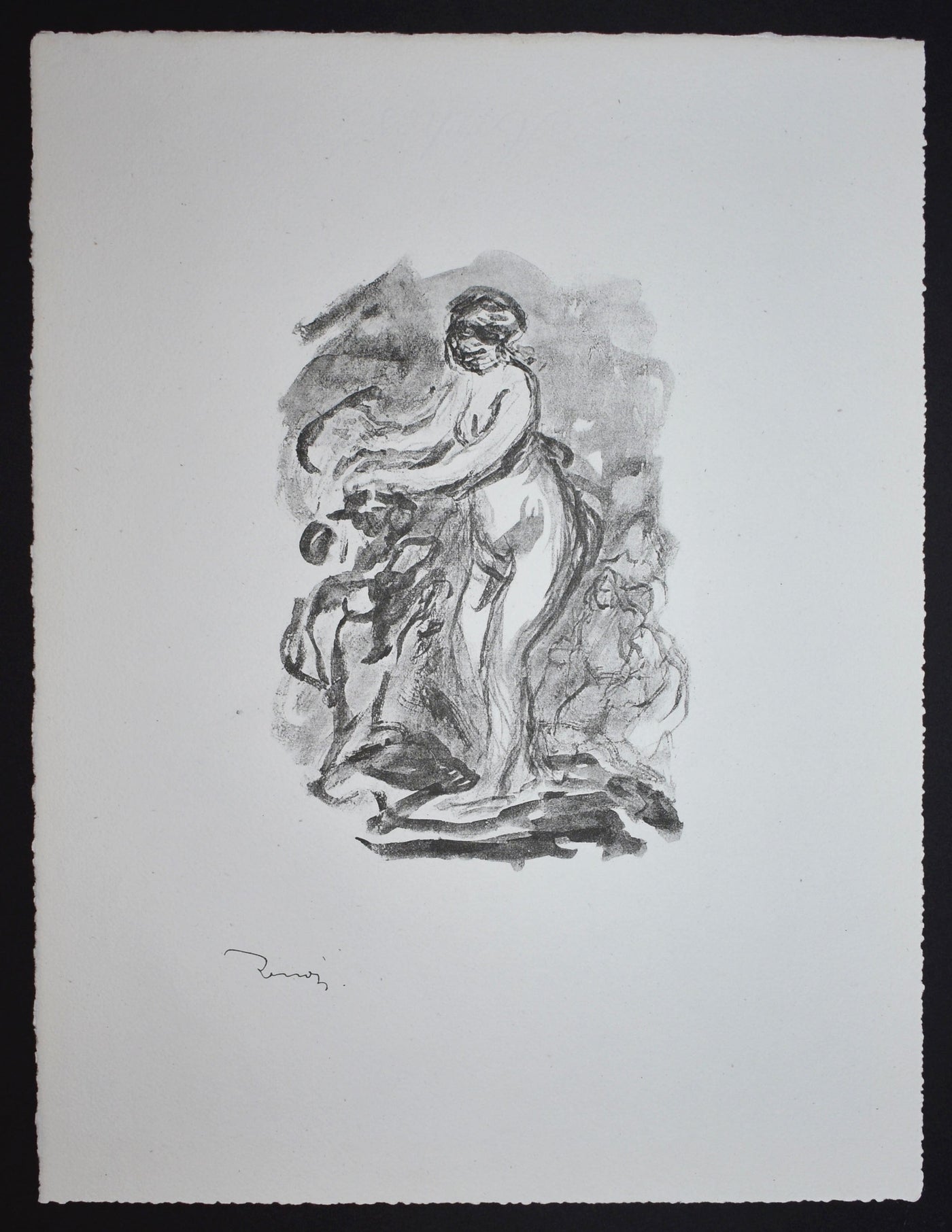 Pierre-Auguste Renoir Femme au Cep de Vigne (Woman by the Grape Vine), 1st variant (Delteil 45) 1919