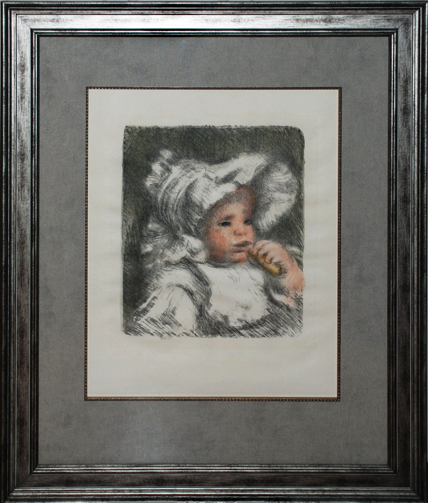 Pierre-Auguste Renoir L'Enfant Au Biscuit, five color state (Delteil 31) 1899