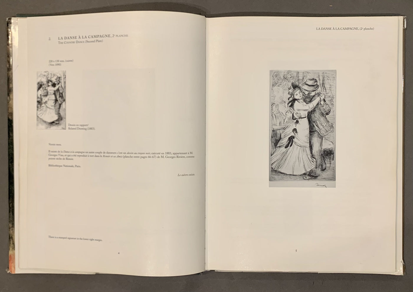 Pierre Auguste Renoir La Danse a la Campagne (2nd Plate) (Delteil 2) 1890