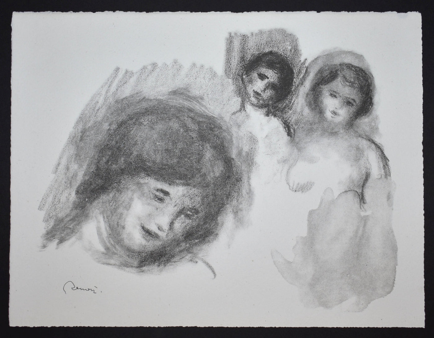Pierre-Auguste Renoir La Pierre au Trois Croquis (Delteil 41) 1919