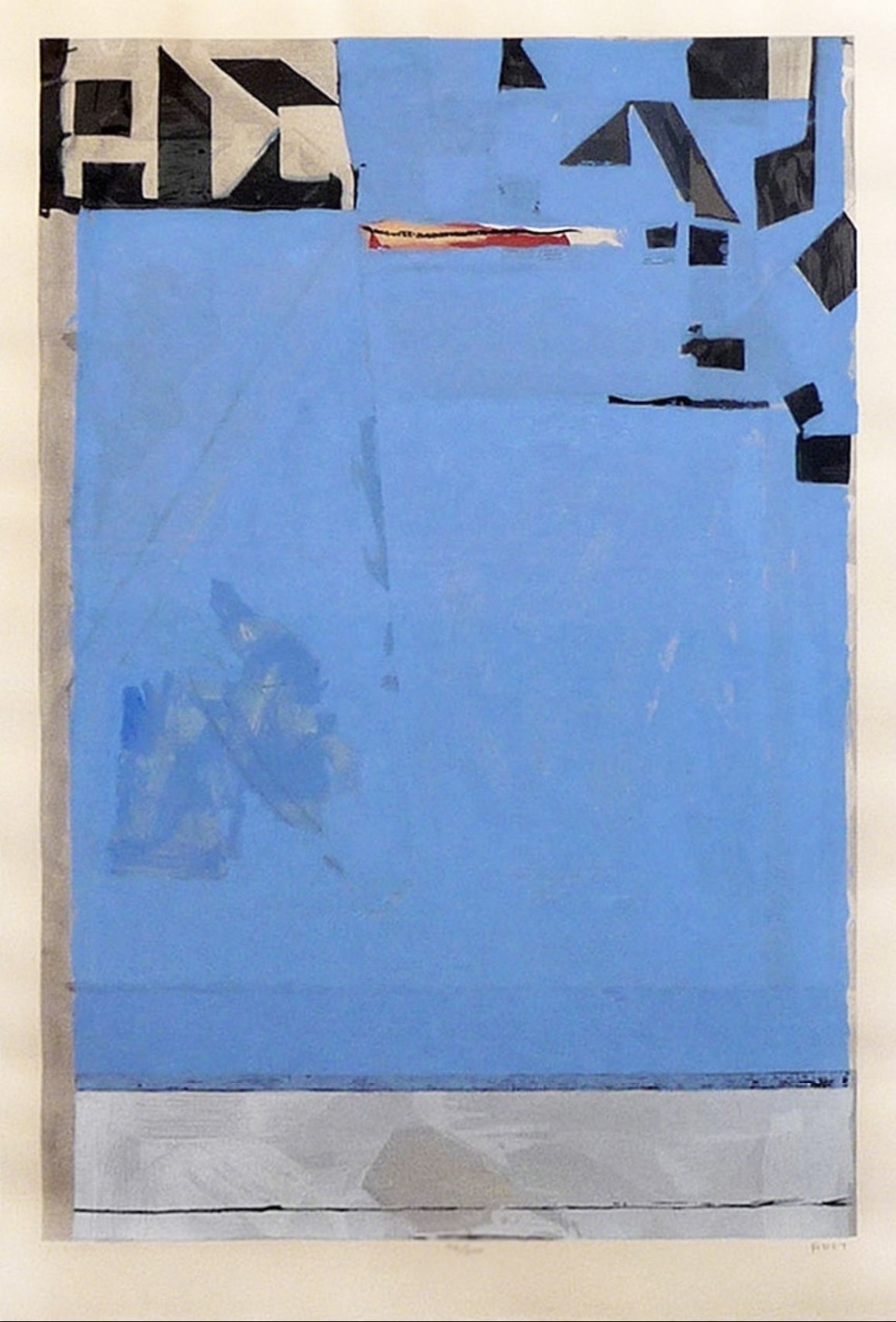 Richard Diebenkorn Blue with Red 1987