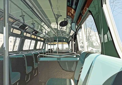 Richard Estes Bus Interior 1981