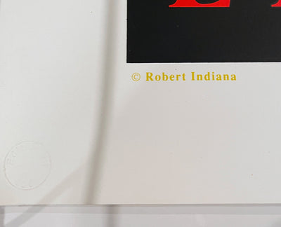 Robert Indiana Indiana in Lewiston 1991