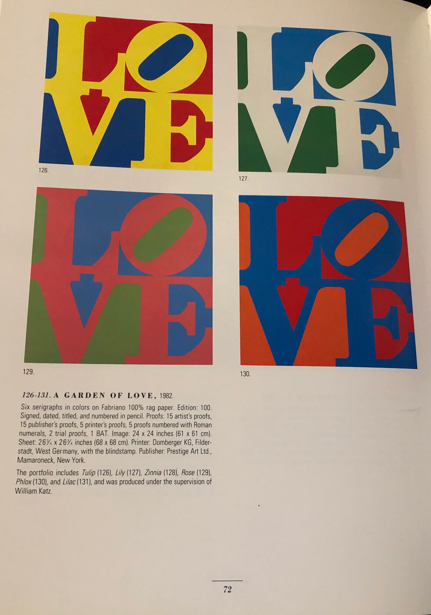 Robert Indiana Rose (Sheehan 129) 1982