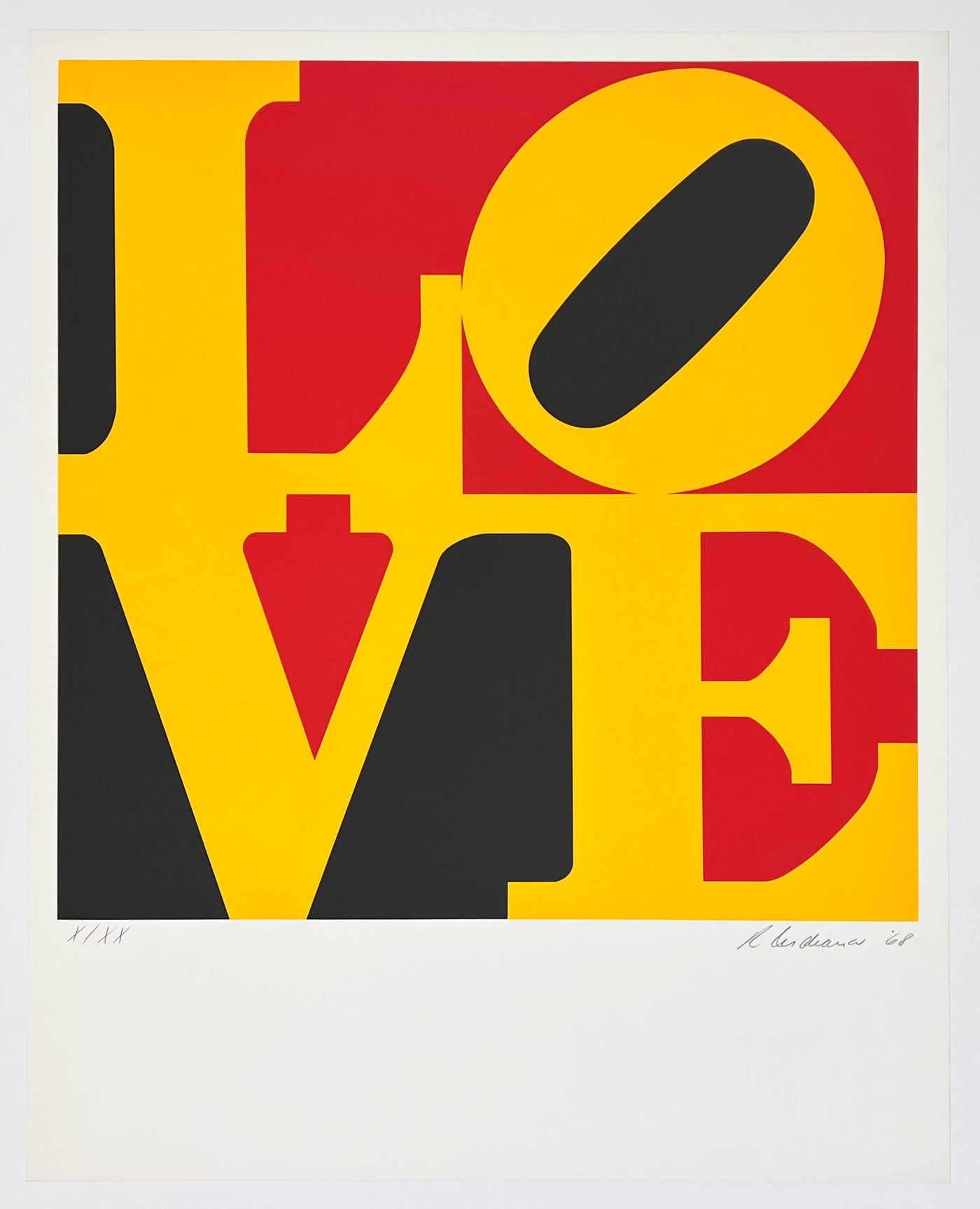 Robert Indiana The German Love (Sheehan 42) 1968