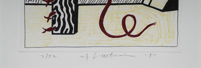 Roy Lichtenstein Figure With Teepee (Corlett 167) 1980