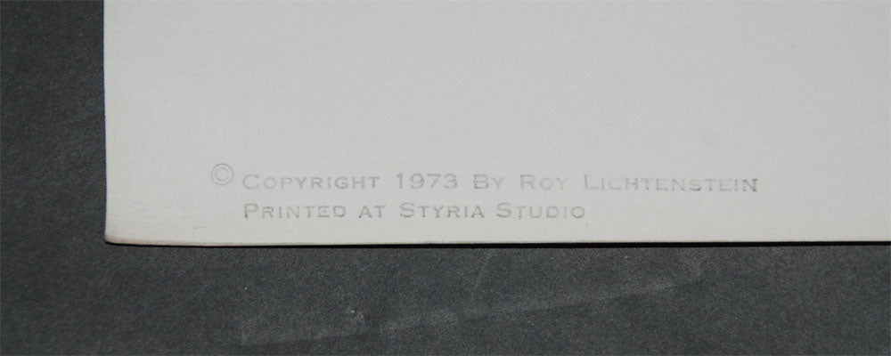 Roy Lichtenstein Finger Pointing (Corlett 126) 1973