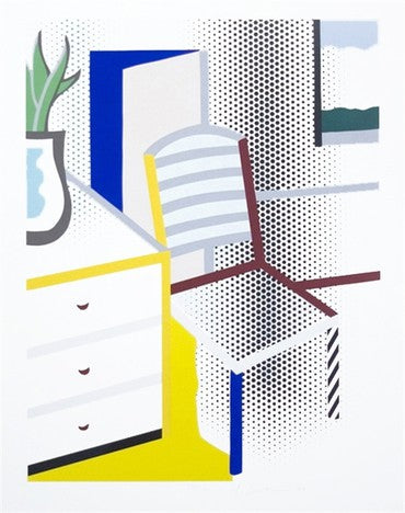 Roy Lichtenstein Interior with Chair (Corlett 309) 1997