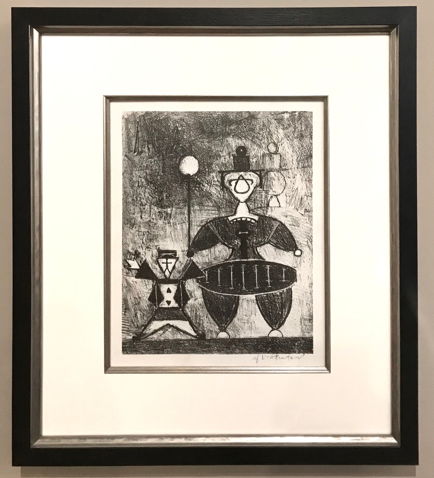 Roy Lichtenstein Mother and Child (Corlett 1) 1948