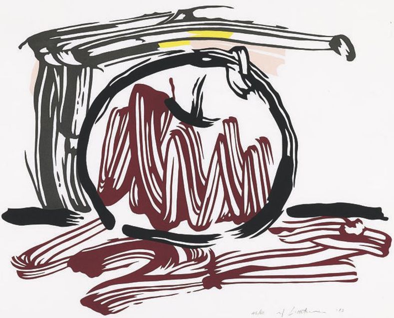 Roy Lichtenstein Red Apple (Corlett 196) 1983