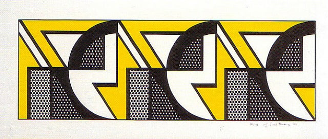 Roy Lichtenstein Repeated Design (Corlett 90) 1969