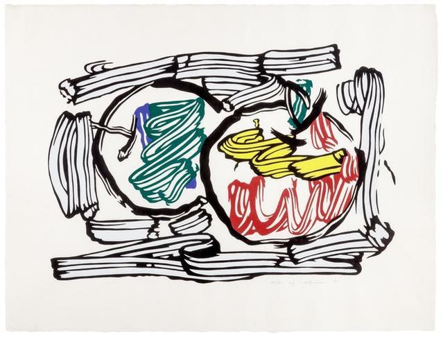Roy Lichtenstein Two Apples (Corlett 198) 1983