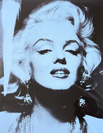 Russell Young Marilyn Portrait (Blue) 2014