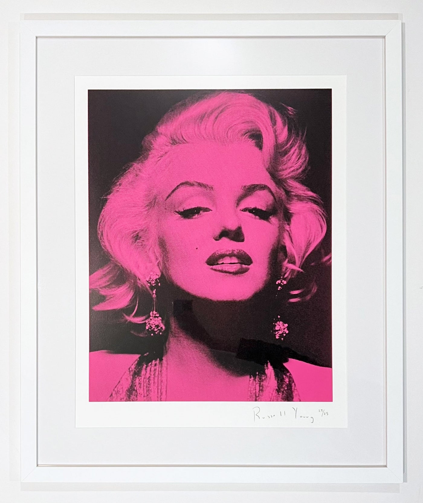 Russell Young Marilyn Portrait (Magenta) 2014