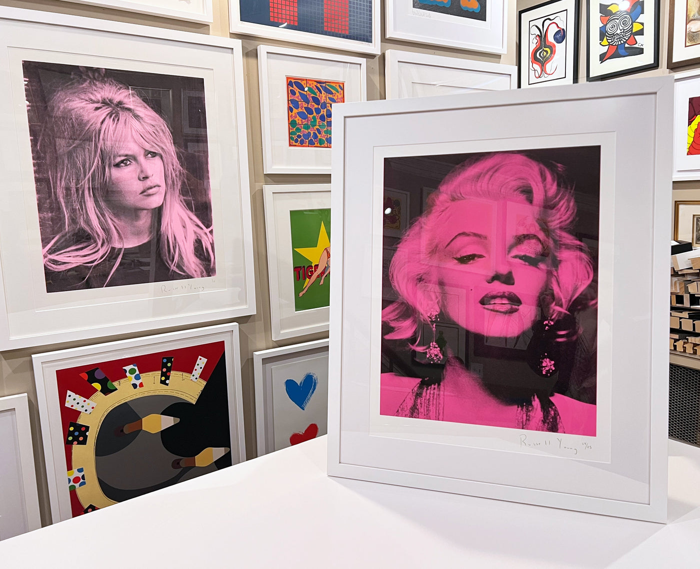 Russell Young Marilyn Portrait (Magenta) 2014