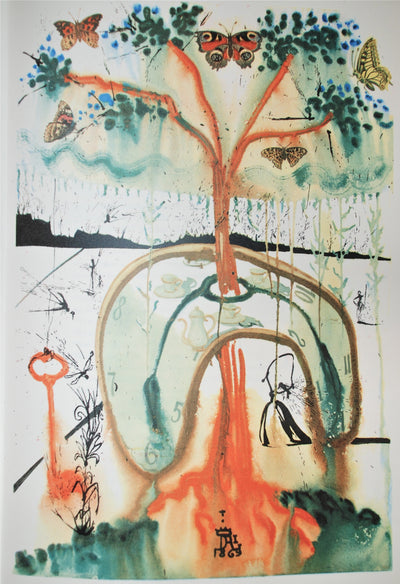 Salvador Dali Alice in Wonderland A Mad Tea Party (Field 69-5 H) 1969
