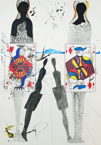 Salvador Dali Alice in Wonderland The Queen's Croquet Ground (Field 69-5 I) 1969